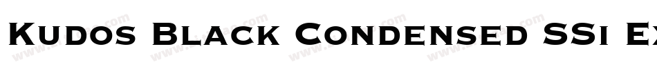 Kudos Black Condensed SSi Extra Bold Condensed字体转换